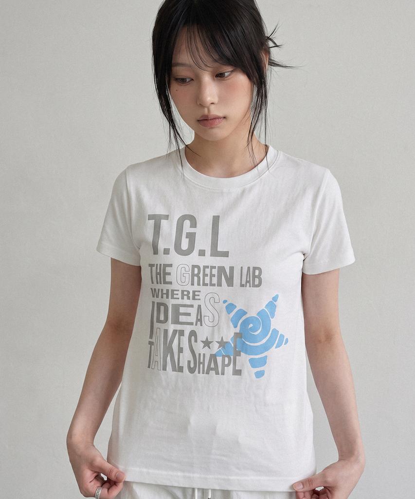 THE GREEN LAB Tgl Spandex Short Sleeve Tee [Lime Yellow]