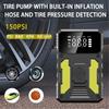 Car Jump Starter With Air Compressor Portable 12V Jump Starter Power Bank Battery Pack Lithium Battery Booster