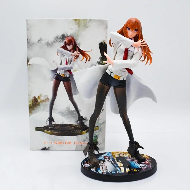 Фигурка аниме Steins Gate Макисэ Курису Фигурка действия Курису Макисэ Украшение для автомобиля Модель Декор для рабочего стола Коллекционные игрушки для фанатов Подарки