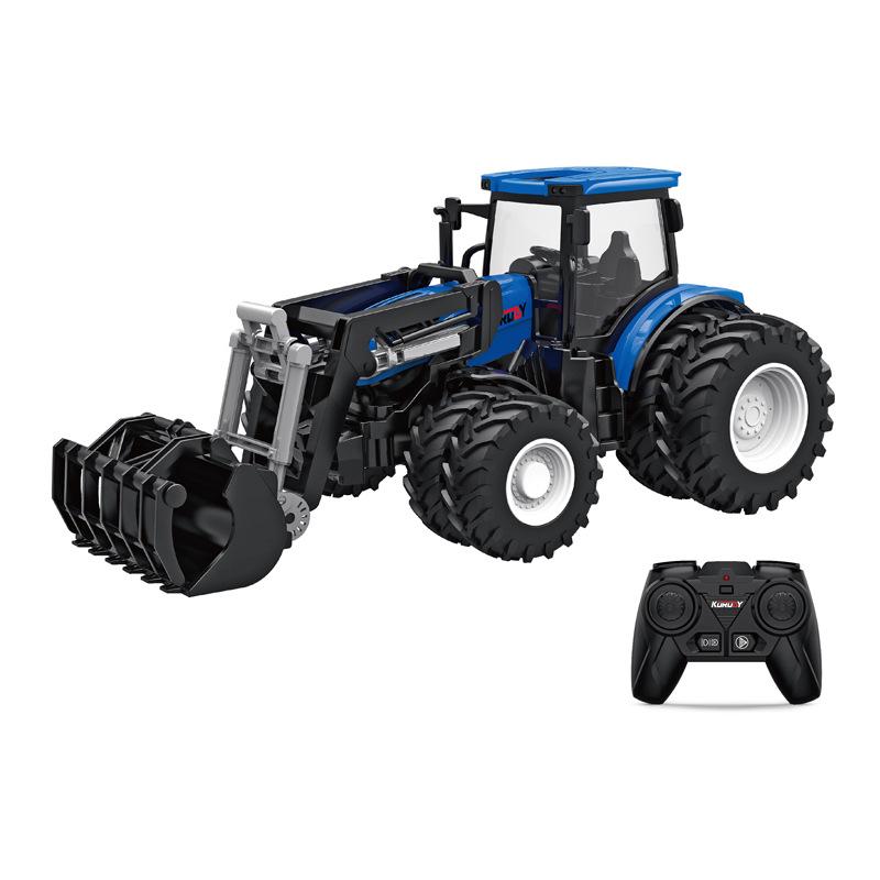 Alloy Remote Control Farmer Tractor Simulation Engineering Vehicle Electric Toy Farm Transport Vehicle 2.4G Remote Contro Vehicl