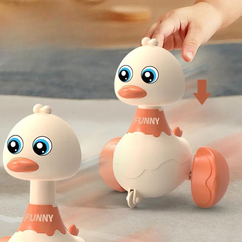 Cartoon Swing Yellow Duck Early Childhood Educational Puzzle Toys for Children Interactive Car Newborn Photography Props Toys