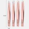 1 Set of Precision Stainless Steel Tweezers For Eyebrow Hair Facial Hair Removal, Splinter, Blackhead Slant Tip Angle Tip Pointed Tip