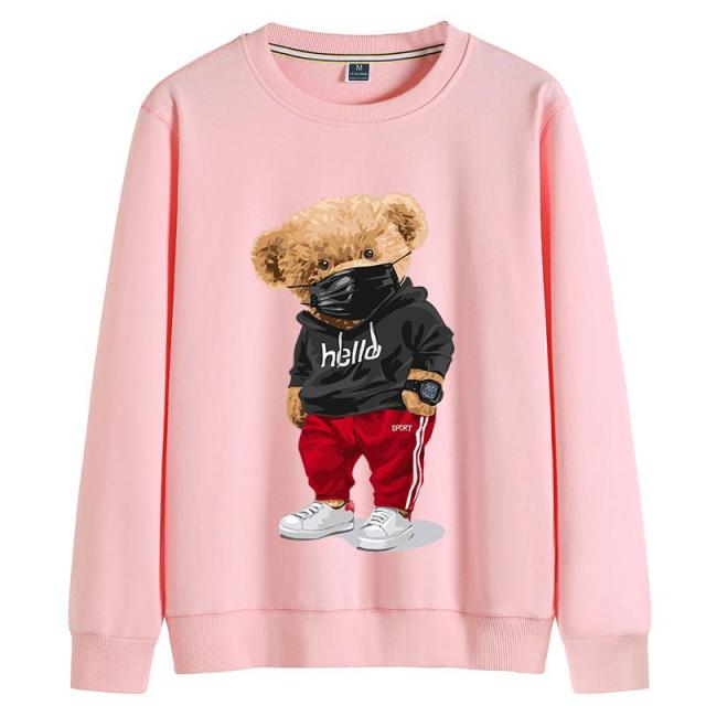 Sports Bear Sweater Women's Long-sleeved Pullover Winter Style Super Dalian Hoodie Couple Sweatshirt