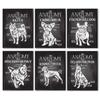Аниме Собака Сибирский Хаски Французский Бульдог Чихуахуа Анатомический Плакат Печать на Холсте Живопись Настенные Художественные Плакаты Картина Настенный Декор Cuadr