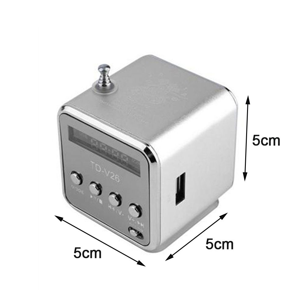 Сабвуфер LINE IN Мини FM-радио Bluetooth-динамик MP3-плеер Ретро-динамик Автомобильное радио