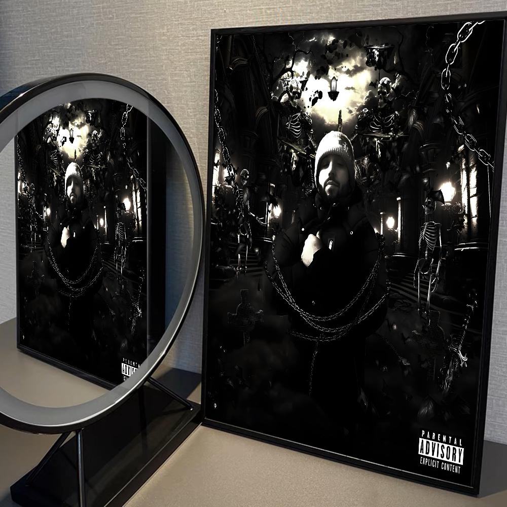 Рэпер O-Odetari Классические винтажные постеры Белая книга Печать постеров Художественное произведение Kawaii Декор комнаты