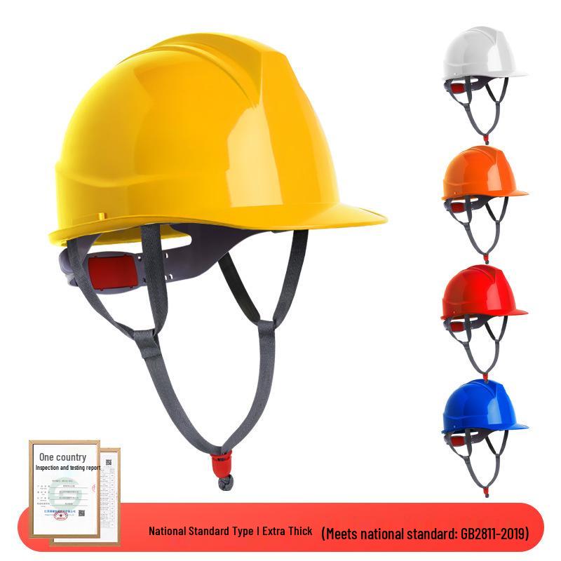 LIKAI Safety Helmet: Thick, Impact-Resistant Construction Site Protection with Customizable Printing for Supervisors and Engineers