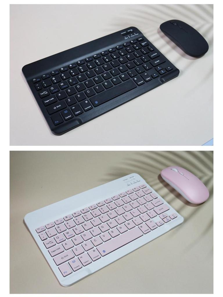 Комплект из магнитной беспроводной клавиатуры и мыши Bluetooth для устройств Apple (iPad, iPhone, Планшет, Компьютер)