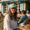 Французская винтажная бейсболка с цветочным принтом Мужская Женская Регулируемая Полиэстеровая Шляпа от солнца Для улицы Путешествий Пляжа Спорта Тракерская кепка Casquette