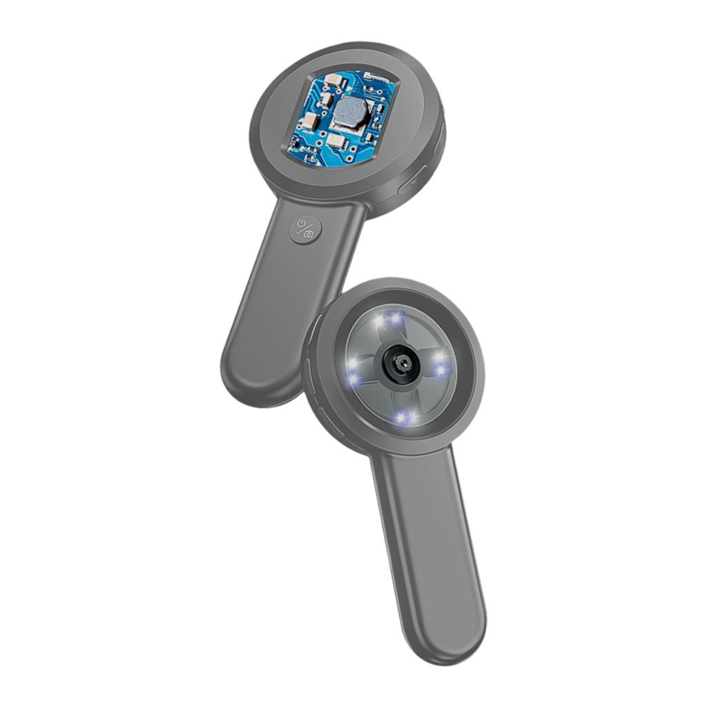 Handheld Digital Magnifying Glass Digital Microscope for Adults Kids 100X Magnification 2.0 Inch Screen Manual 16M Photo Built-in Battery LE