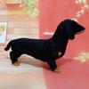 3D Kids Realistic Handcrafted Puppy Lifelike Dog Model Animals Pet Dachshund Simulation Toy