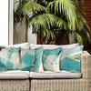 Azure Geometric Print Decorative Cushion Cover Home Decor Pillow Cover Living Room Sofa Decorative Cushion Cover