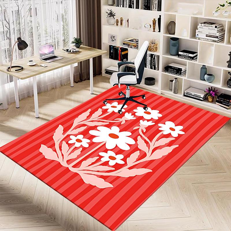 1 шт. Ковер с цветочным узором, Мягкий фланелевый коврик для пола для гостиной, спальни и ковра, Коврик для пола под диван и журнальный столик, Декоративный ковер q15
