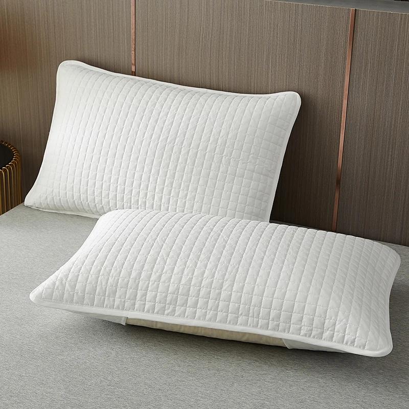 Simple Cotton Pillow Cover Dust Proof Pillow Cases for Home Hotel Stain Prevention Pillow Case Pillow Towel for Sleeping Pillows