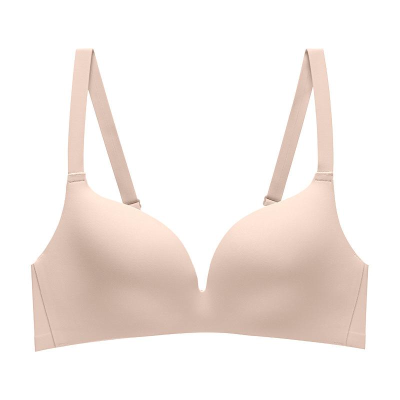 Не оставляющее следов нижнее белье, женский легкий и дышащий бюстгальтер телесного цвета с кольцом из нержавеющей стали