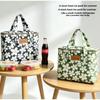 Oxford 4 Pockets Cooler Bag, Portable Handheld Insulated Lunch Bag, Outdoor Picnic Thermal Food Carrier