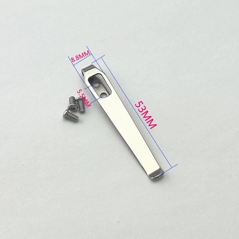 Зажим для задней части из нержавеющей стали для складного карманного ножа, инструмент для самостоятельного изготовления, аксессуары для самостоятельного изготовления, зажим для задней части, держатель для складного ножа