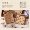 Journal GO 25pcs/set  Cute Stamp Wooden Rubber Stamps Lovely Vintage Craft Stamps Set for Diy Scrapbooking Planner Card Making
