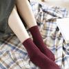 SNOOZY Lambswool Bocashi Socks - Wine