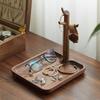 for Desktop, Hallway Beech/Walnut Storage Rack Desk Organizer Jewelry Display Stand Storage Tray
