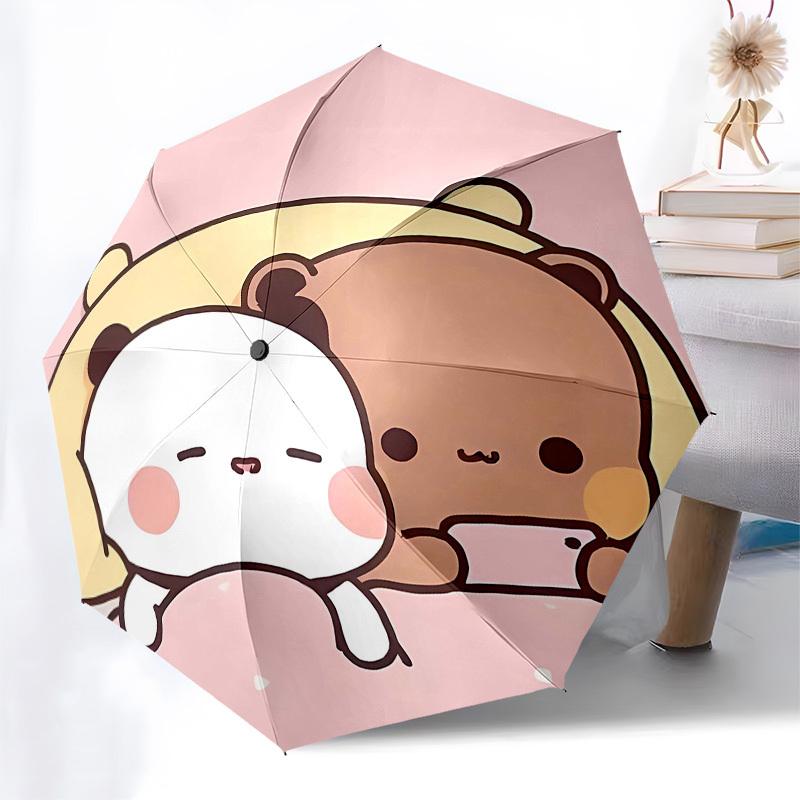 Panda, Selfie Automatic Opening and Closing, 8 rib Structure Portable Umbrella, Suitable for Men and Women in All Seasons  Perfect Gift for