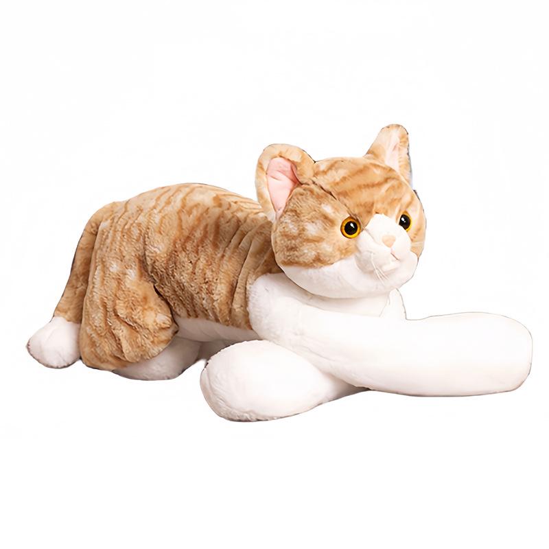Hugging Jilly Laying Cat Plush Doll - Comforting Gift for Girlfriend
