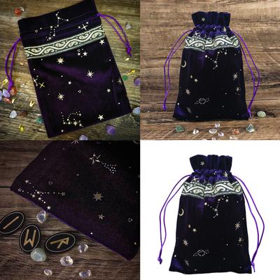 Бархатные мешочки на шнурке для Таро, мешочки для хранения кубиков и вечеринок, органайзеры для ювелирных изделий и рун, для карт Таро и Оракулов