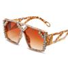 Oversized Square Diamond Y2k Sunglasses New Women Men Fashion Rhinestone Sun Glasses Lady Luxury  Designer Eyewear UV400 Unisex