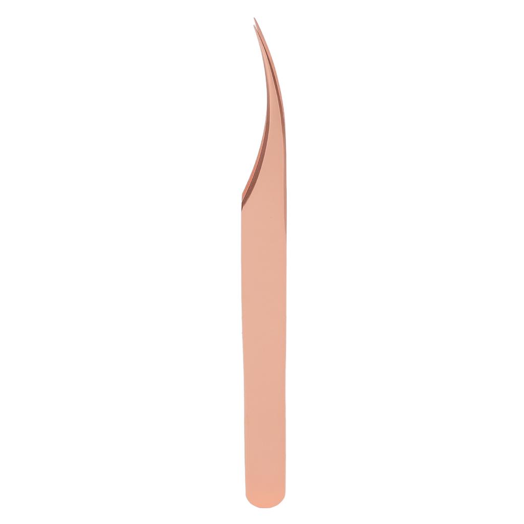 Eyelash Extension Tweezers Stainless Steel Professional Precise Comfortable Grip Tightly Tip Lash Tweezers Rose Gold