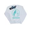 DC Comics Mens Aquaman Aqua Logo Sweatshirt