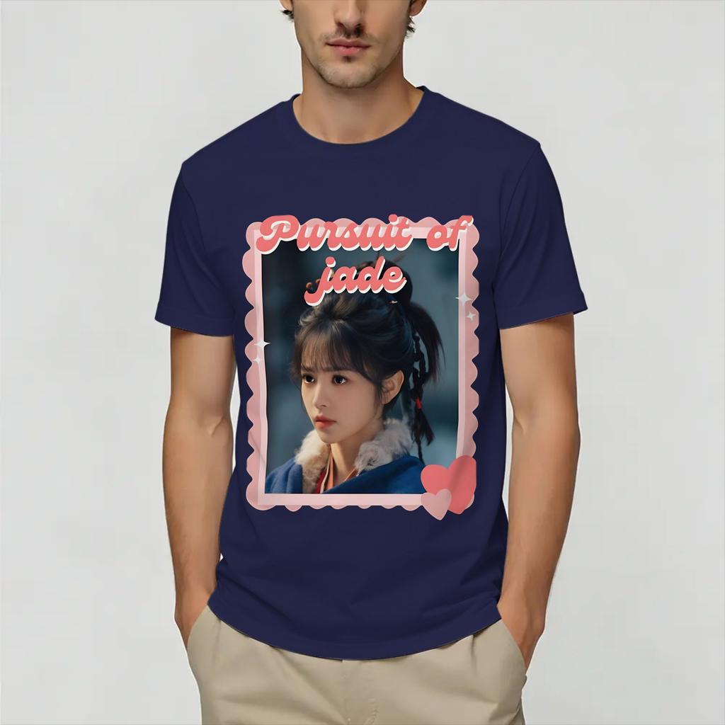 Pursuit of Jade Zhu Yu TShirt Summer 100 Cotton T Shirts For Unisex Harajuku Design Tee Shirt Short Sleeve Y2K Fun Tops
