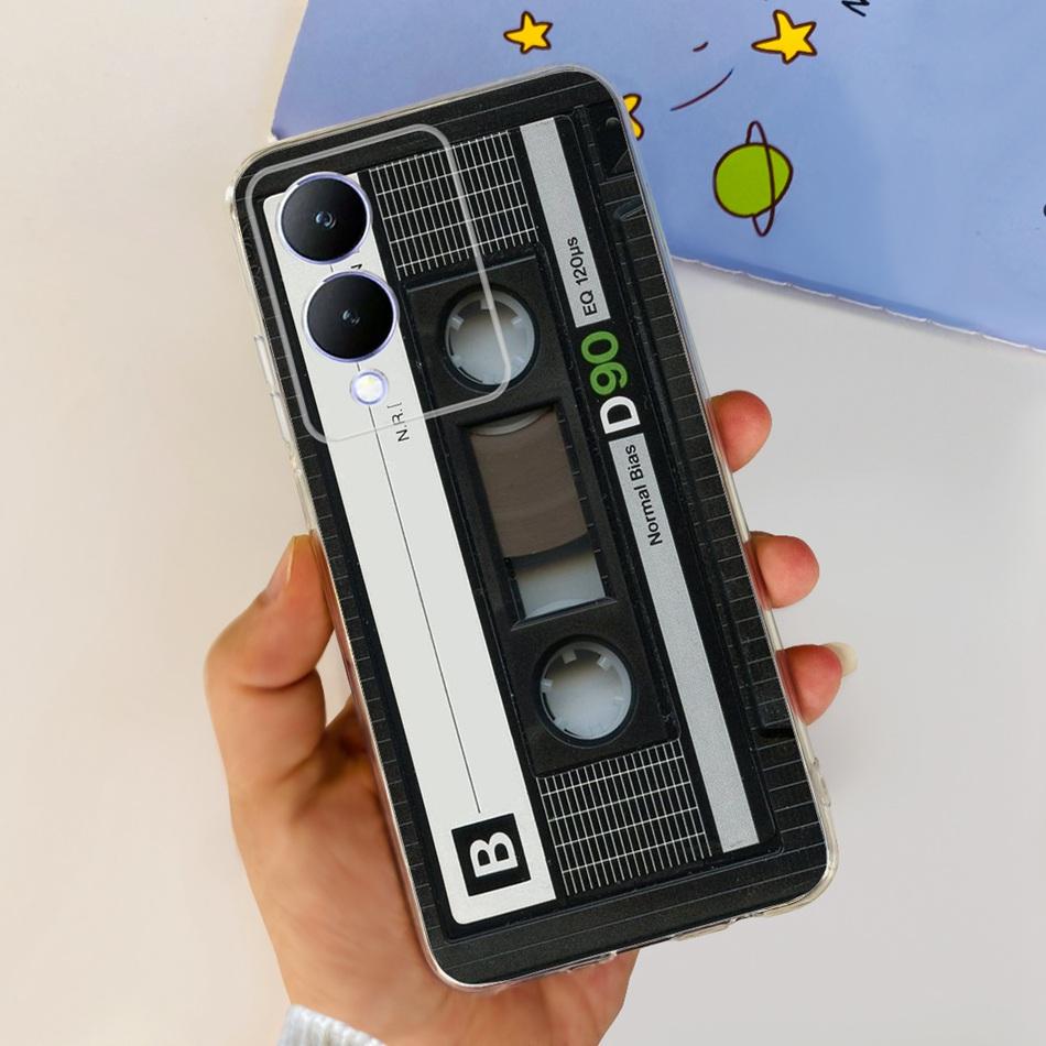 For Vivo Y17s Case 2023 Elegant Pattern Soft Silicone TPU Phone Back Cover For Vivo Y17s 4G VivoY17s Y 17S Bumper