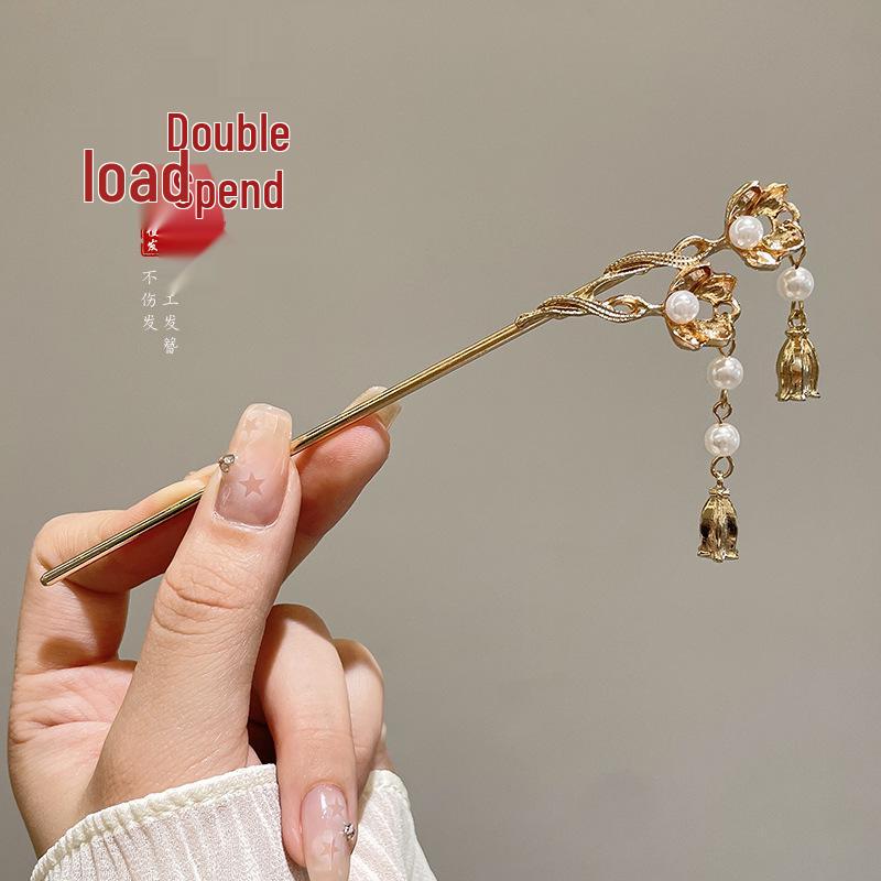 Korean Retro High-End Metal Hairpin - New Ancient Style