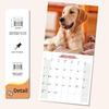 2026 Wall Calendar Golden Retriever Planner Calendar, Hangable Monthly Wall Calendar with Large Blocks for Organizing & Planning, Academic Schedule,