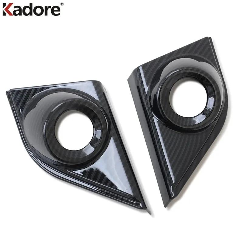 Car Front Inner Door A Pillar Speaker Cover Trim For Honda CRV CR-V 2017- Carbon Fiber Interior Accessories