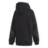 Adidas Logo Casual Comfortable Lightweight Hooded Long Sleeve Sweatshirt Women Sweatshirt Black GC6978