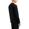 Armani Exchange SS25 Год Змеи Ограниченная Серия Однотонная Печатная Футболка с Длинным Рукавом и Круглым Вырезом Мужские Топы Черный XM000214-AF10356-UC001
