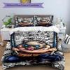 3pcs Duvet Cover Set (1*Duvet Cover + 2*Pillowcase, Without Core), Demon Slayer Print Bedding Set, Bedroom Decor, All‑Season, Birthday Gift