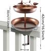 Металлическая купа для птиц Уличная кормушка Арт Погодоустойчивый Аксессуар Декор Украшение для улицы