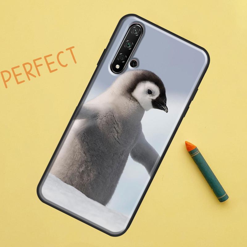 Пингвин Снег Арктика Милое Животное Для Huawei Nova Y91 Y70 Y72 Y73 Y60 Y90 Y61 8i 7i 11i 12i 12s 9 10 SE P20 P30 P40 Lite Чехол