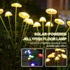 10LED Jellyfish Decoration Lamp IP65 Waterproof Outdoor Landscape Light Jellyfish Sway Lights for Patio Balcony Yard Flowerbed