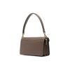 Coach Tabby 26 Snap Closure Polished Texture Leather Handbag Medium Women handbags Dark-Brown CH857-B4CBD