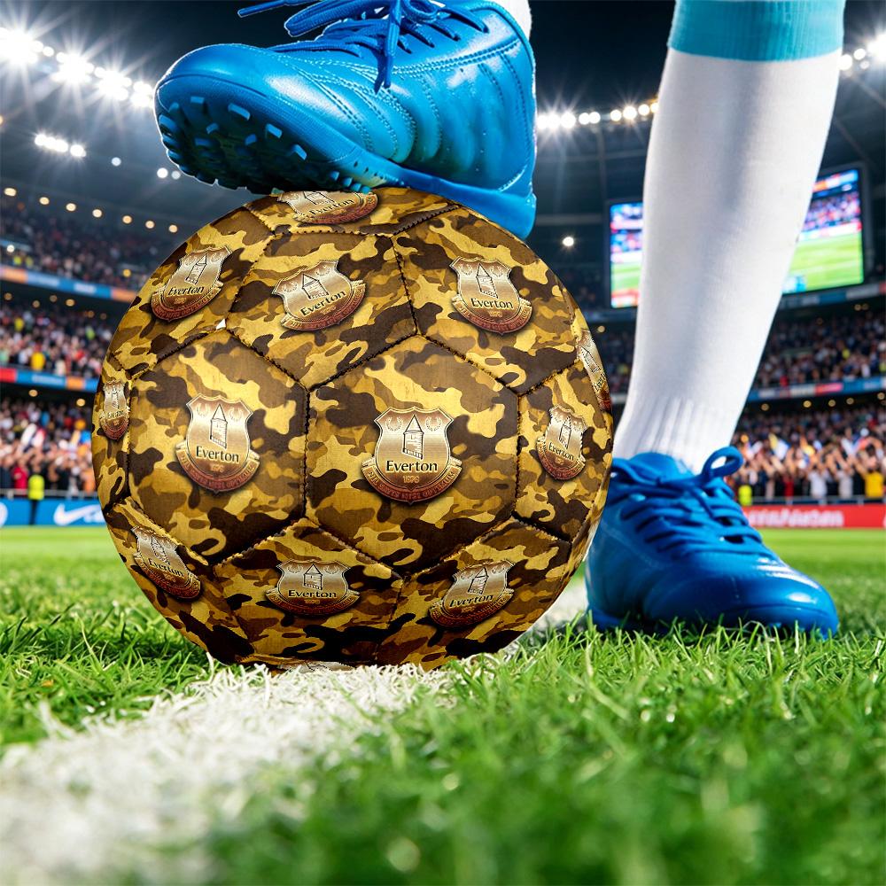Футбольный мяч Everton Football, размер 5, с принтом, противоскользящий, для взрослых, сувенир для футбольных фанатов