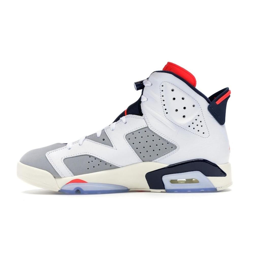 Мужские кроссовки Air Jordan 6 Retro Tinker красный белый инфракрасный-23-нейтральный-серый-белый-парус 384664-104