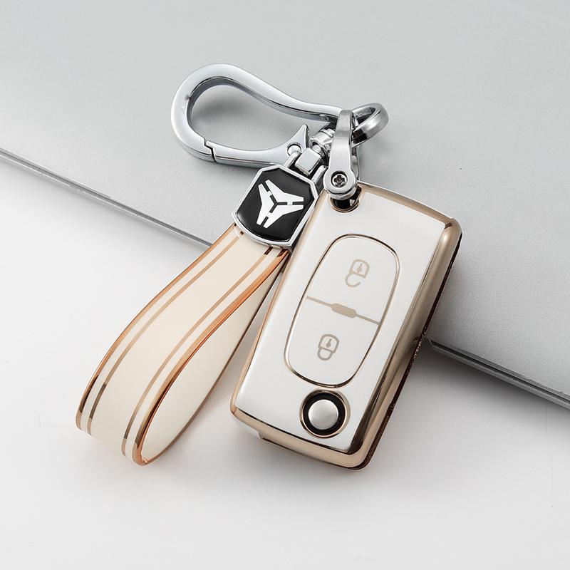 Новый чехол для дистанционного ключа из ТПУ для Peugeot 107 207 307 308 407 607 3008 5008 для Citroen Xsara Picasso C5 C6 C8 без ключа