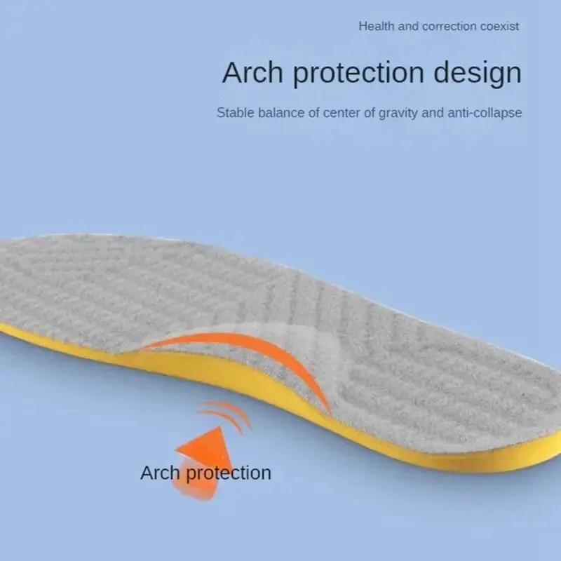 NEW PU Orthotic Insole for Flat Feet Arch Support Orthopedic Shoes Sole Insoles for Feet Men Women O/X Leg Corrected Care Pad