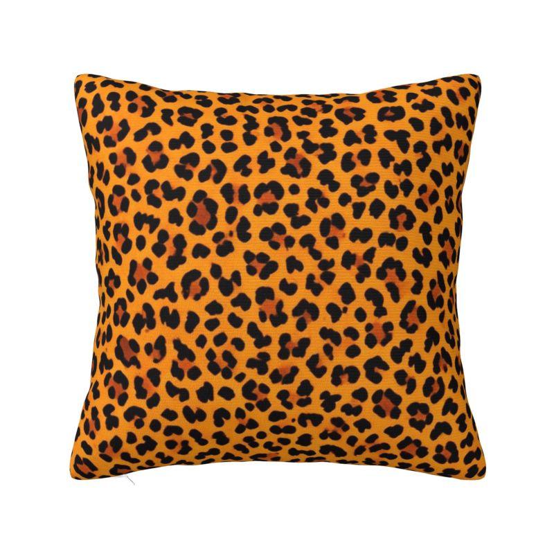 Colofrul Rainbow Leopard Throw Pillow Case Home Decorative Modern Cushions Cover For Sofa Chair Square Polyester Pillowcase