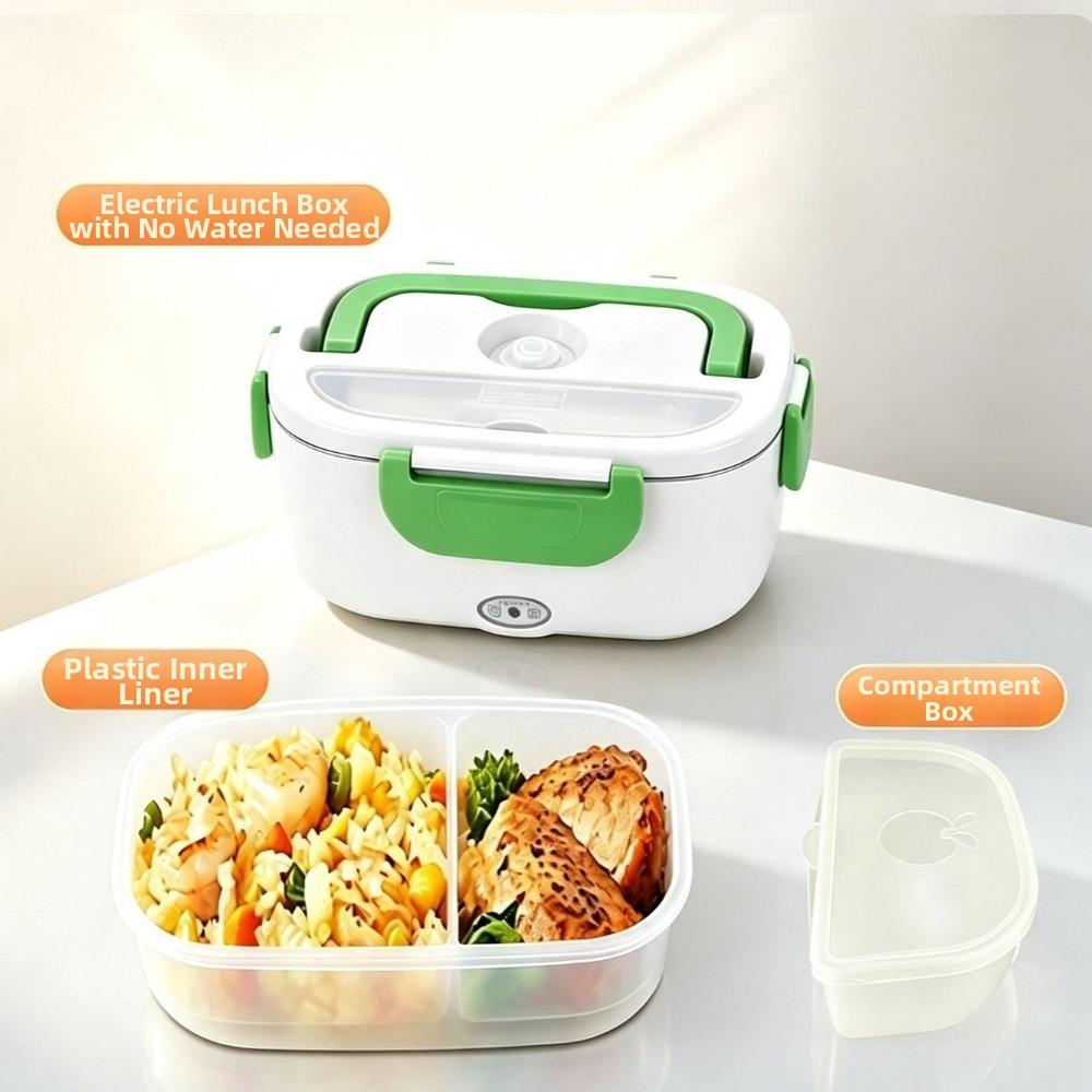 Fast Heating Electric Lunch Box Leakproof Food Warmer Dinnerware Lunch Container Work Use
