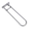 Flip Up Toilet Grab Bar Sturdy Aluminium Alloy Adjustable Anti Slip Fold Down Grab Bar for Bathroom