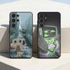 Чехол для телефона Vee x Shelly D-Dandys W-World для Samsung S26,S25,24,23,22,30,21,10,9,Ultra,Plus,Lite,FE Мягкий черный чехол